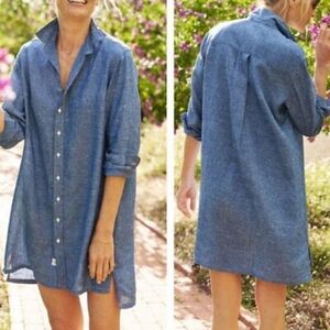 Frank & Eileen Blue Shirt Dress